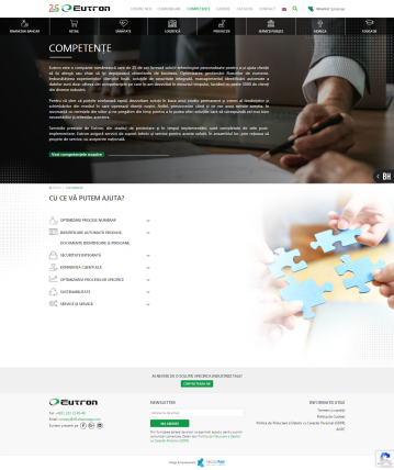 Eutron – Website de prezentare si administrare servicii companie